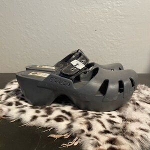 Black Platform Clogs